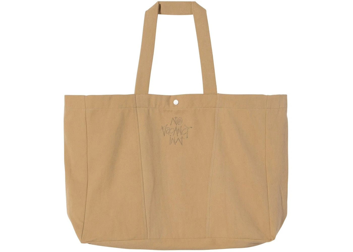 Stussy x No Vacancy Inn Oversized Canvas Tote Tan