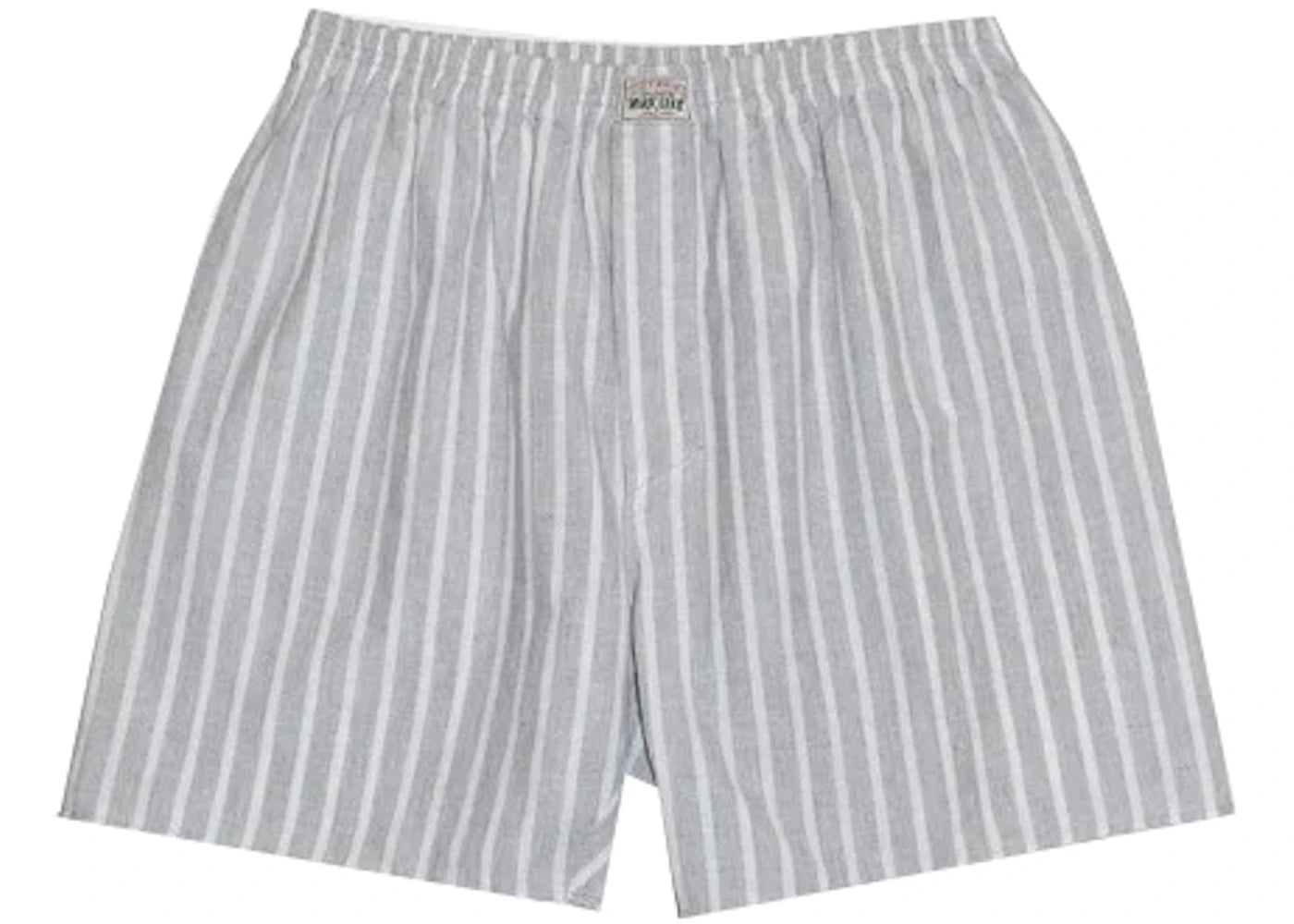 Stussy x Our Legacy Boxer Short Grey/White Melange Stripe