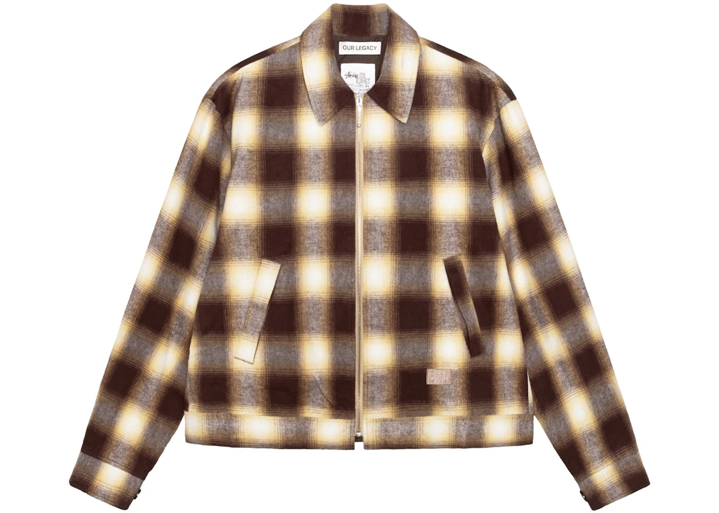 Stussy x Our Legacy Work Shop Blouson Flannel Jacket Nebraska Flannel Plaid