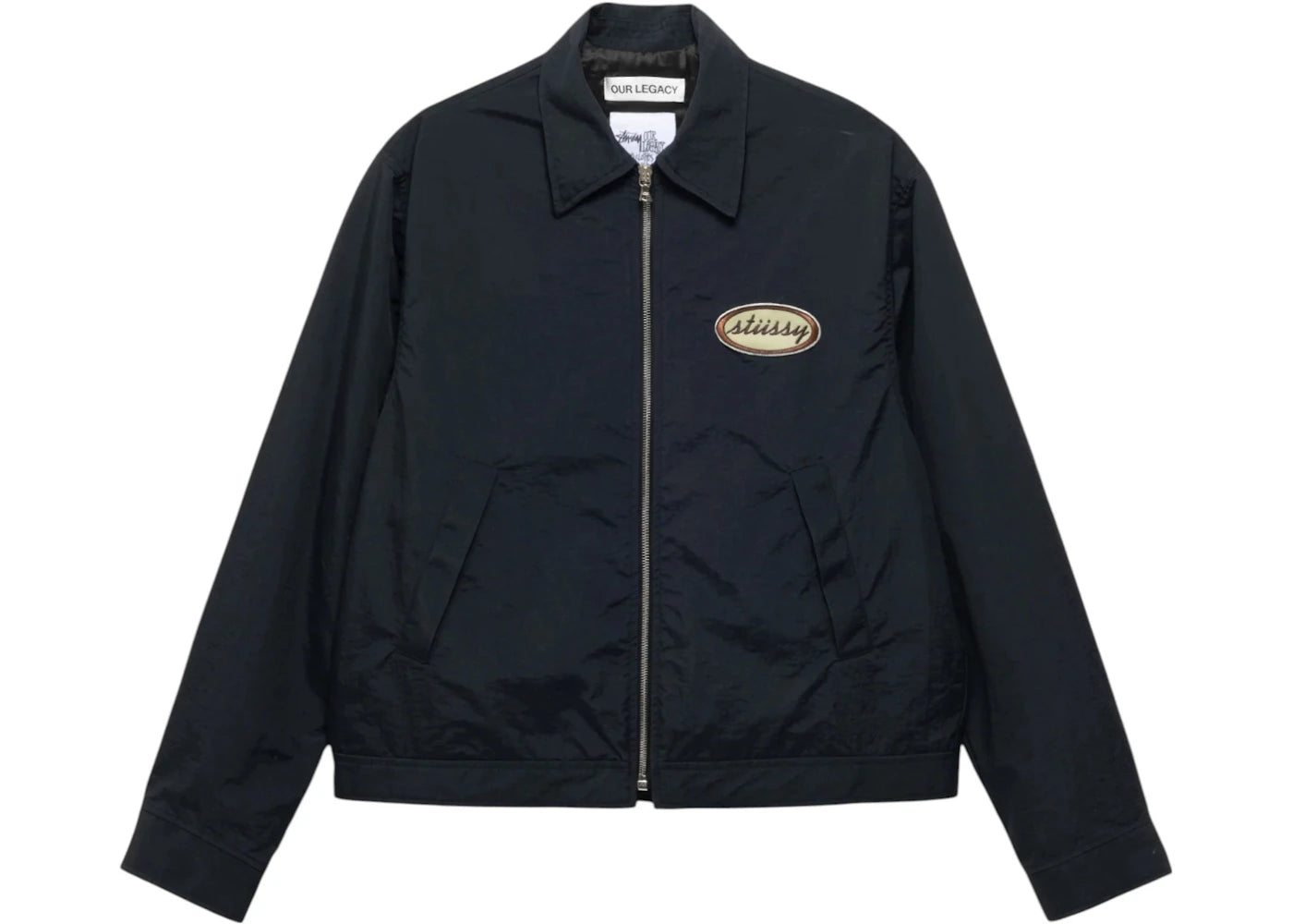 Stussy x Our Legacy Work Shop Blouson Jacket Midnight Nylon Taffeta