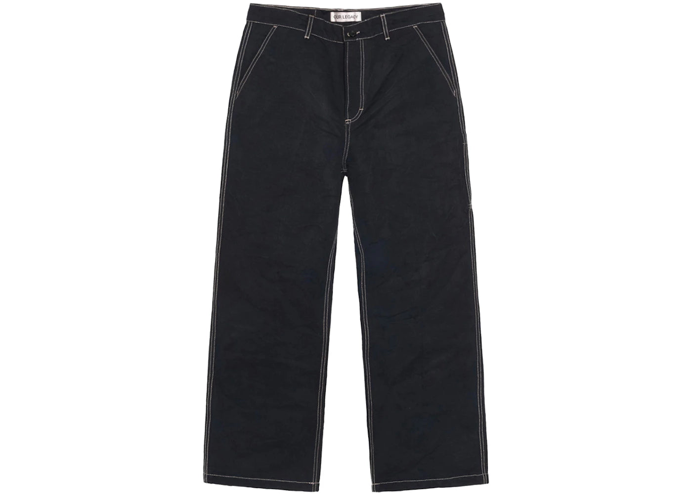 Stussy x Our Legacy Work Shop Canvas Work Pant Black Overye Nettle