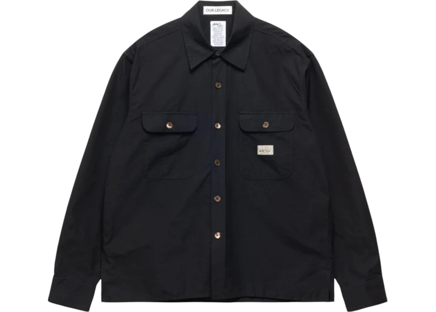 Stussy x Our Legacy Work Shop Country Shirt Washed Black Canvas