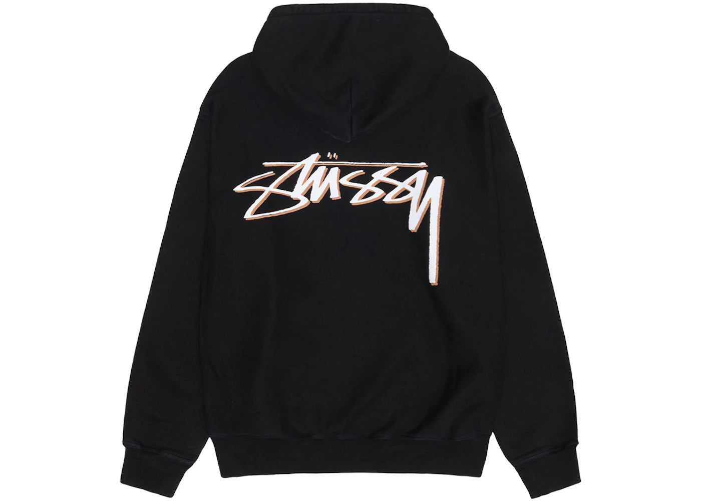 Stussy x Our Legacy Work Shop Drop Shadow Pigment Dyed Hoodie Black