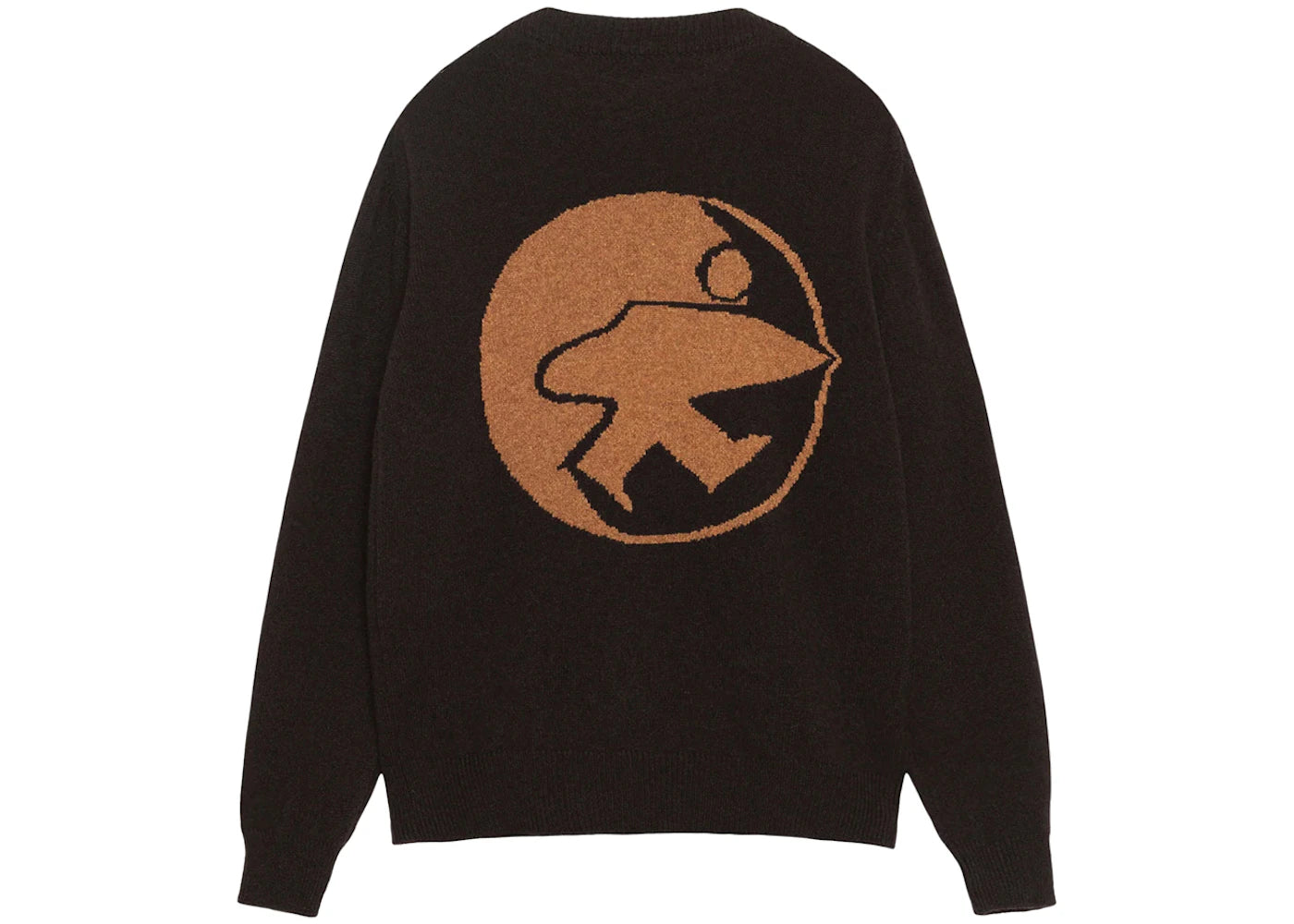 Stussy x Our Legacy Work Shop Knitted Roundneck Sweater Dark Brown Surfman