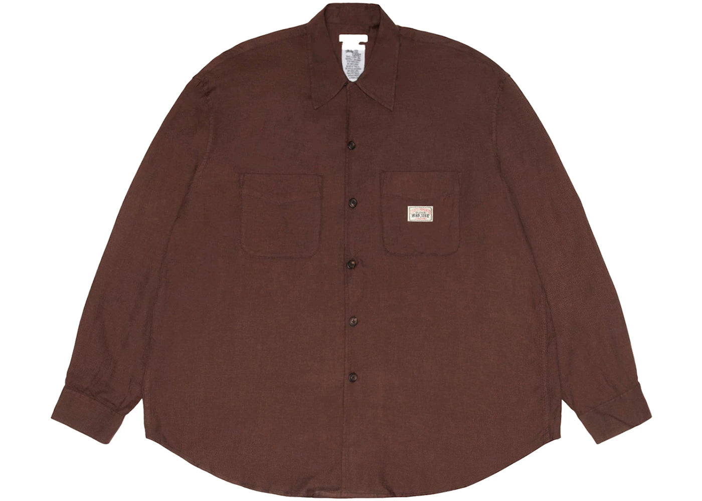 Stussy x Our Legacy Work Shop Rocco Shirt Umber Twill Flannel