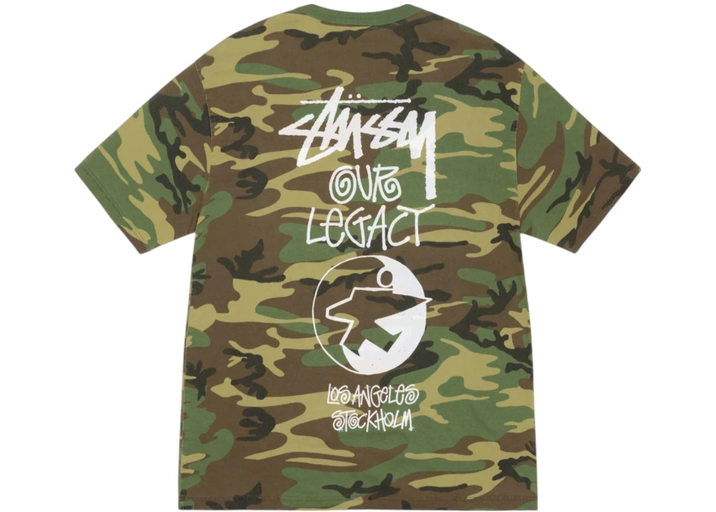 Stussy x Our Legacy Work Shop Surfman Pigment Dyed Tee Camo