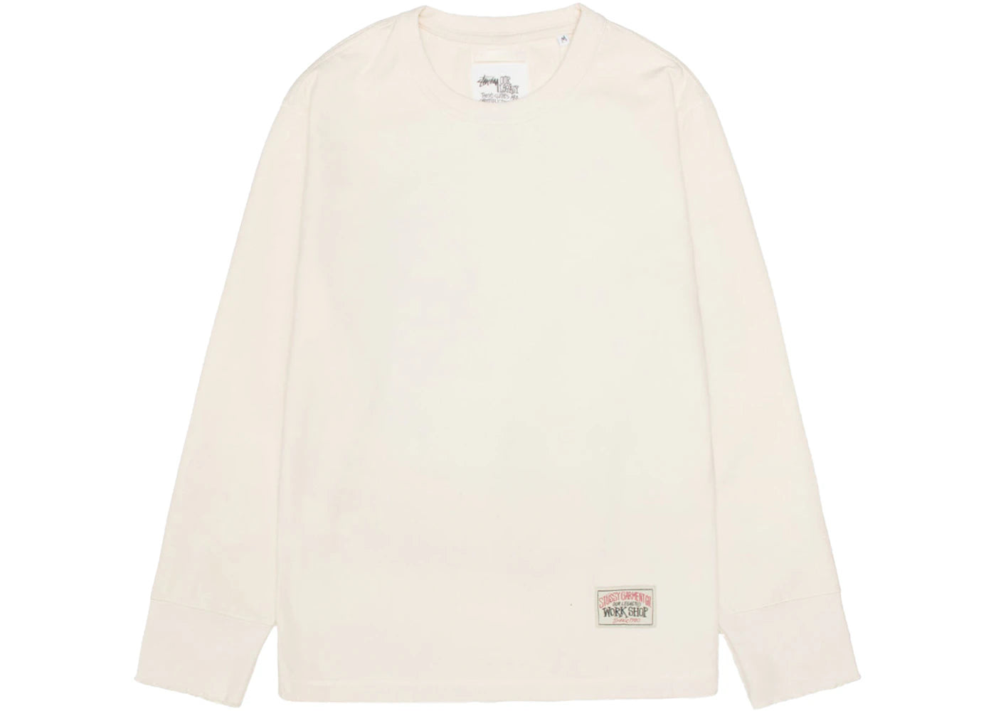 Stussy x Our Legacy Work Shop Thermal Longsleeve Cream Compact Cotton