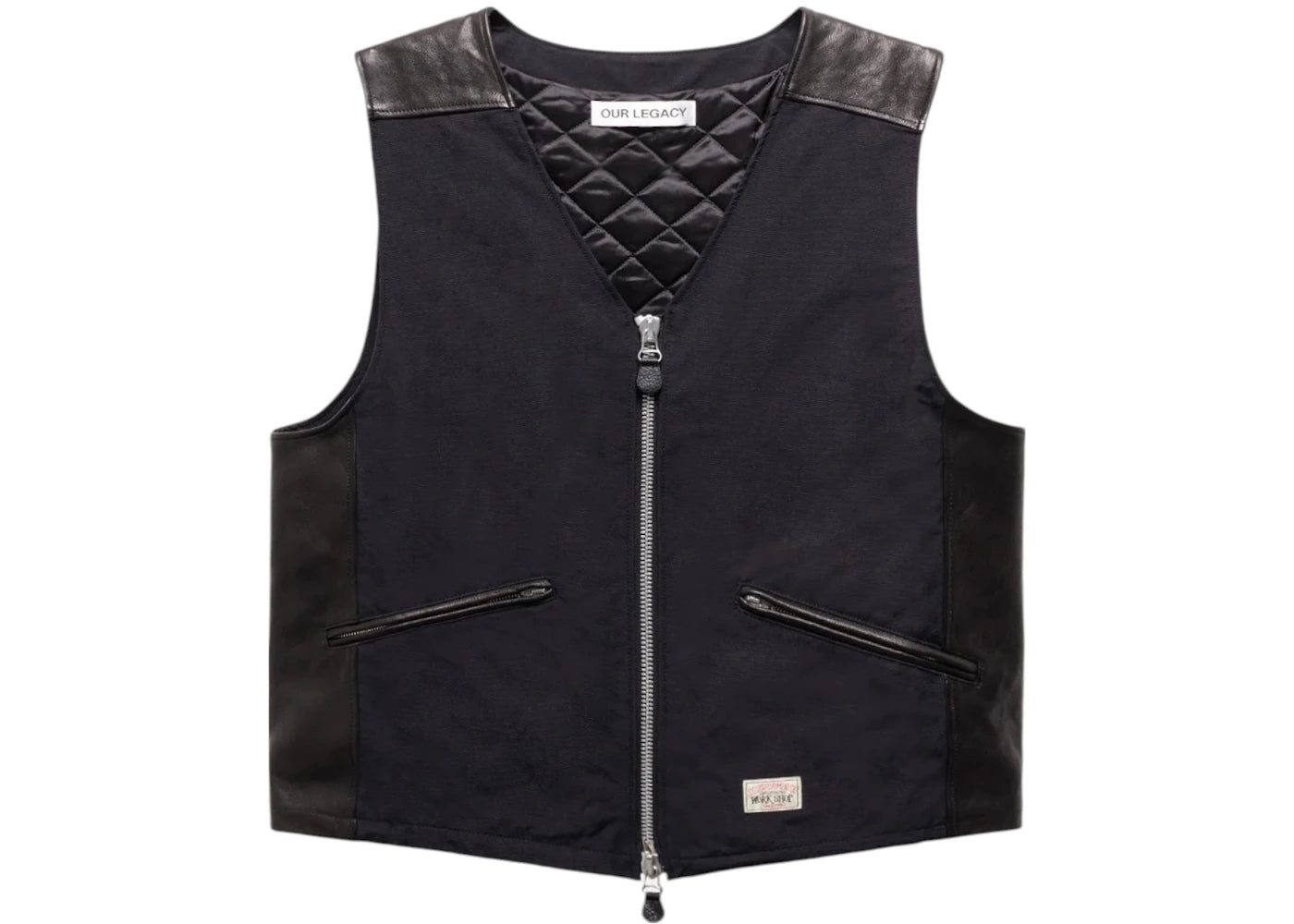Stussy x Our Legacy Work Shop Vest Black Nylon Cordura