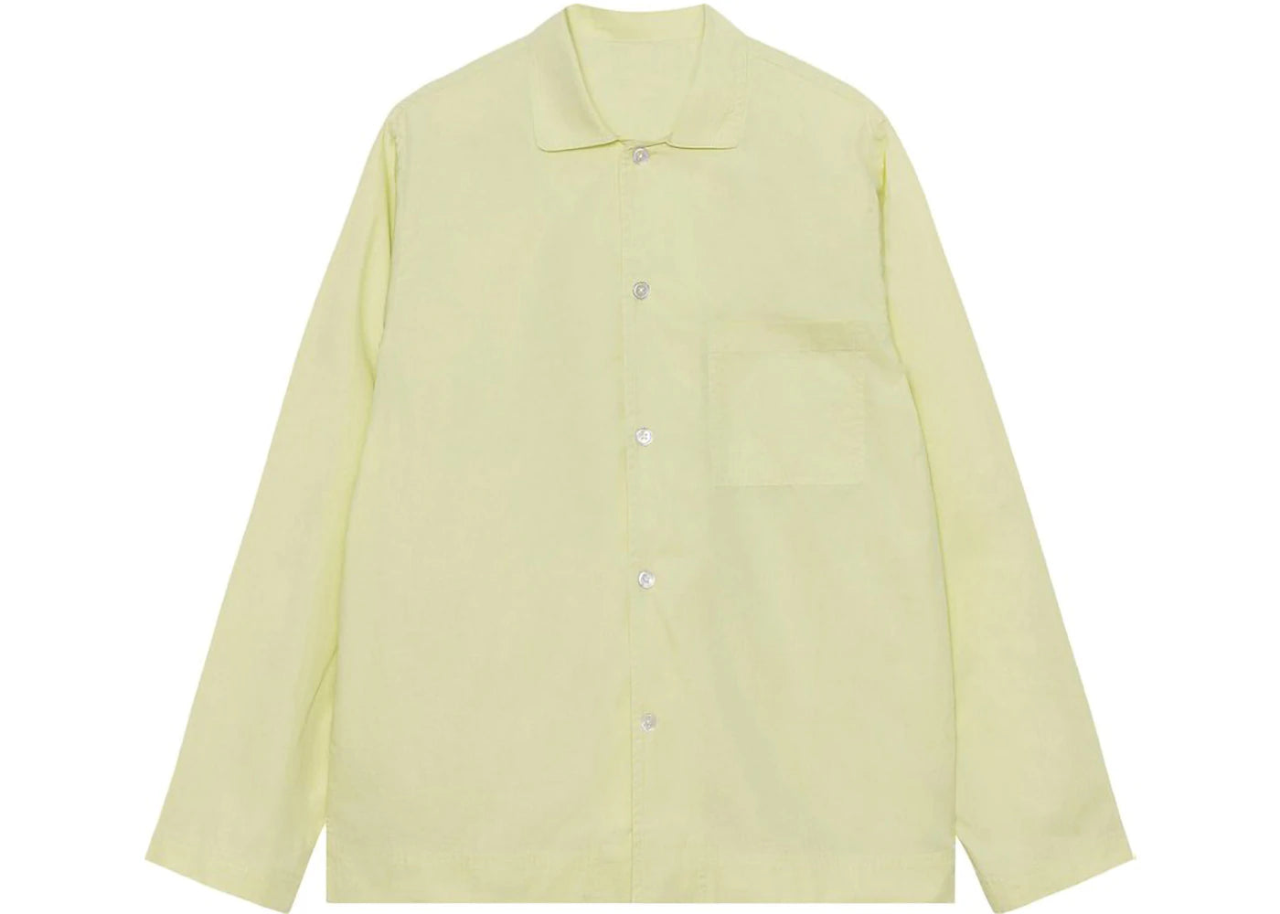 Stussy x Tekla Poplin Pyjama Long Sleeve Shirt Lime
