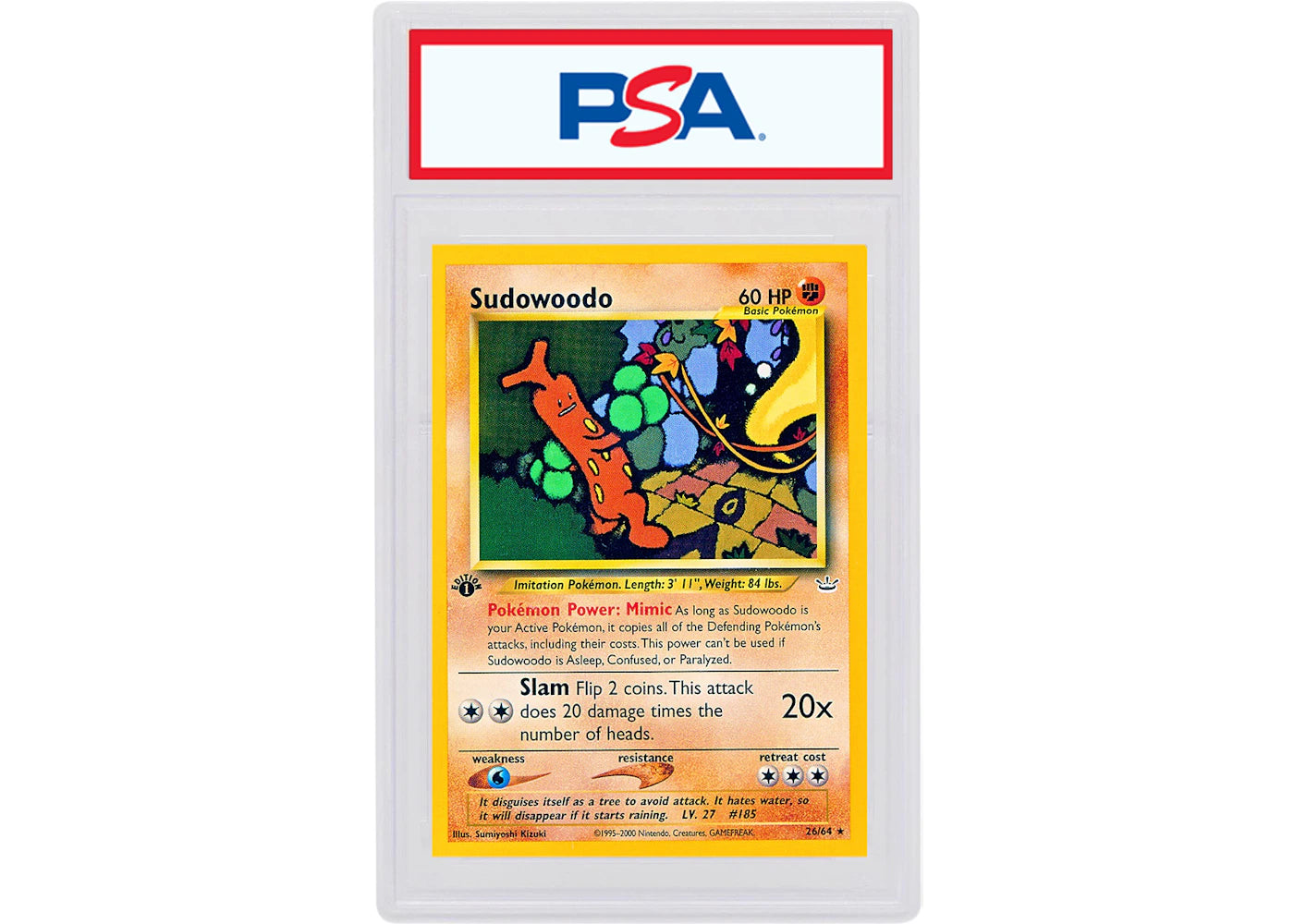 Sudowoodo 2001 Pokemon TCG Neo Revelation 1st Edition #26/64 (PSA or BGS Graded)