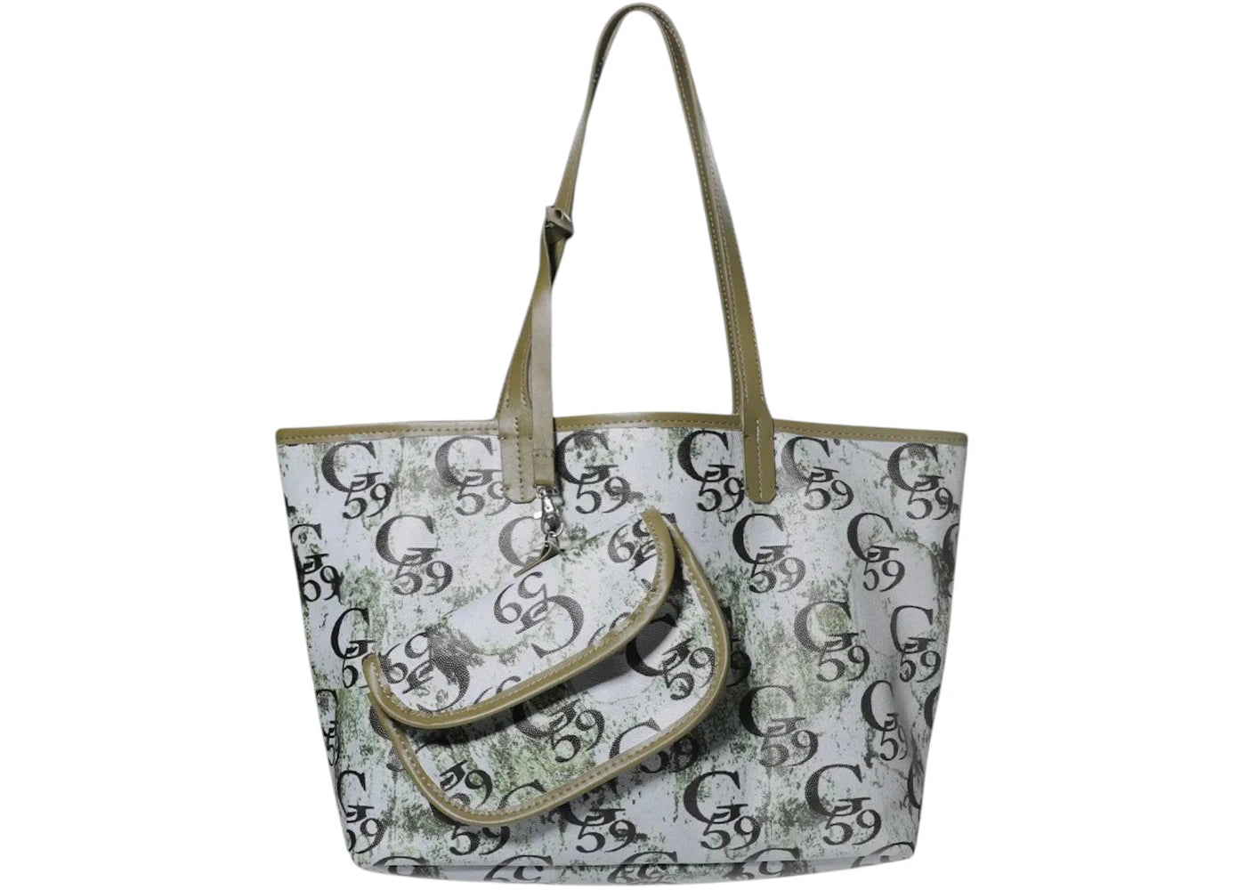 $uicideboy$ G59 Records Mold Monogram Tote Bag Green Pattern