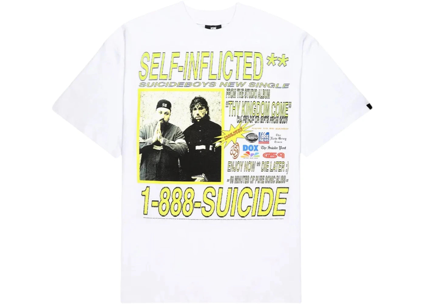 $uicideboy$ G59 Records Self Inflicted Tee White