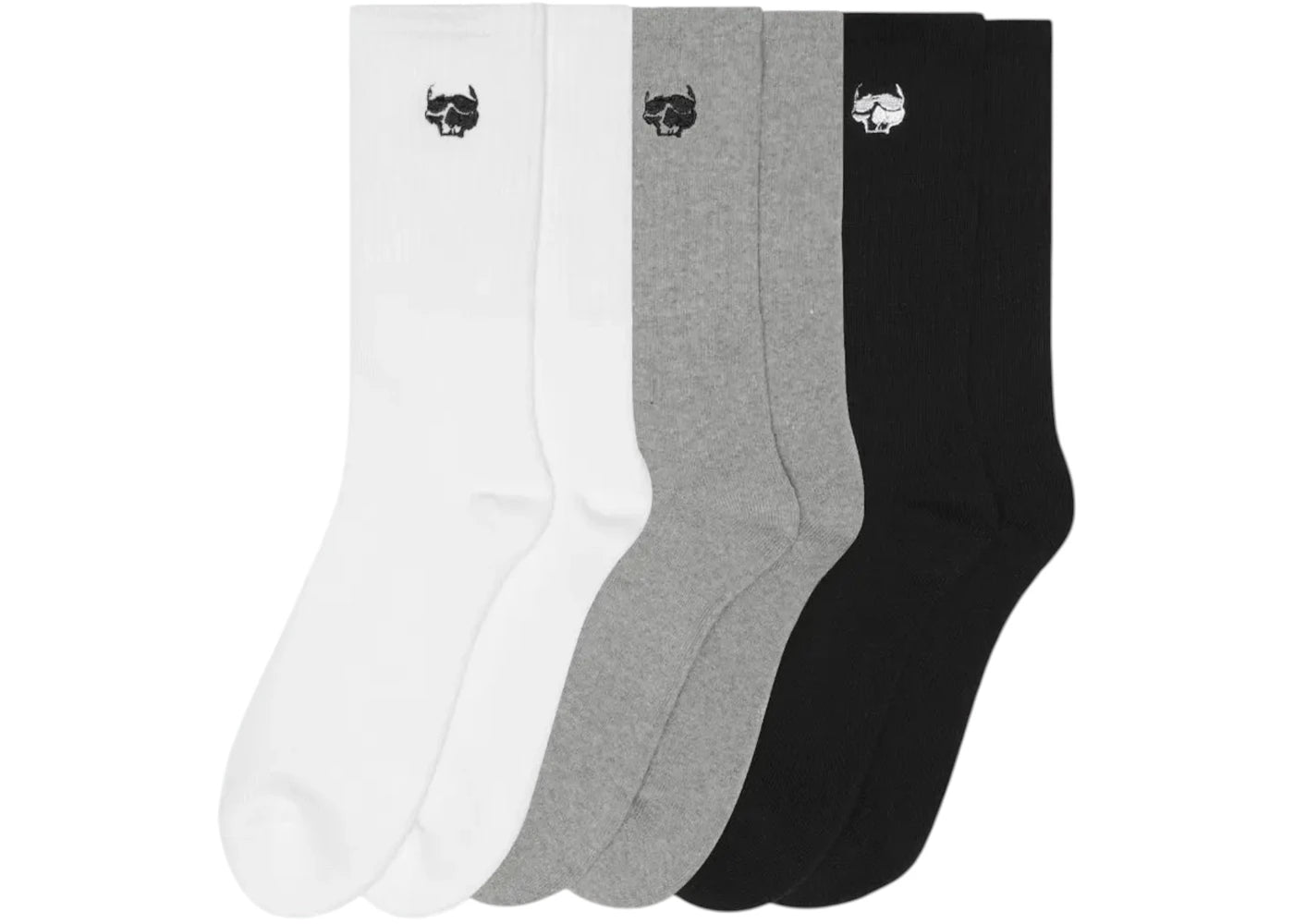 $uicideboy$ Greyfivenine Embroidered Logo Socks (3 Pack) Multicolor