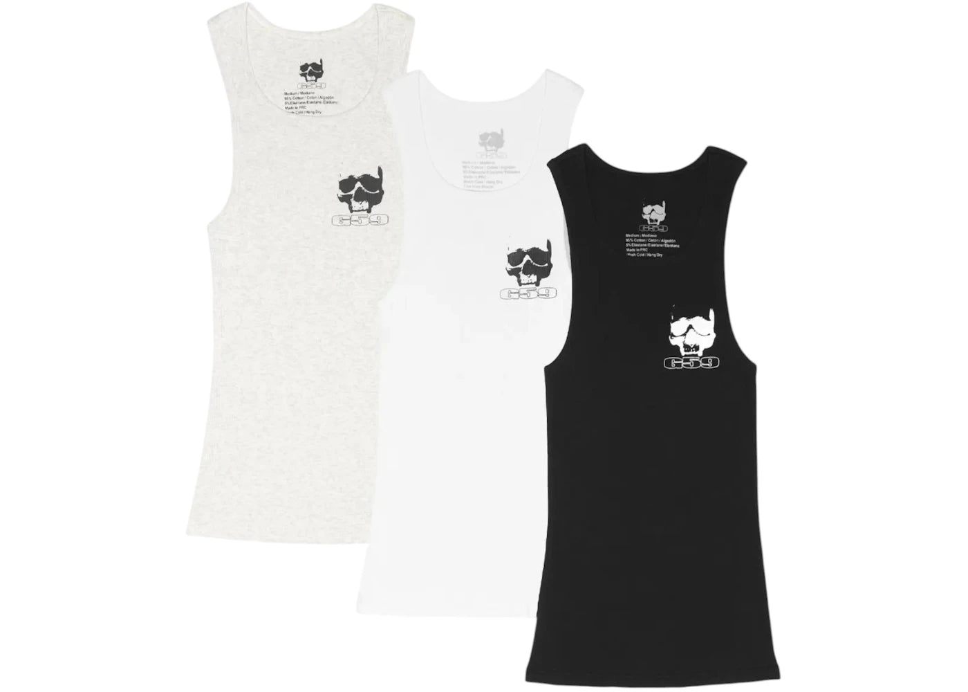 $uicideboy$ Greyfivenine Logo 3 Pack Ribbed Tank Multicolor