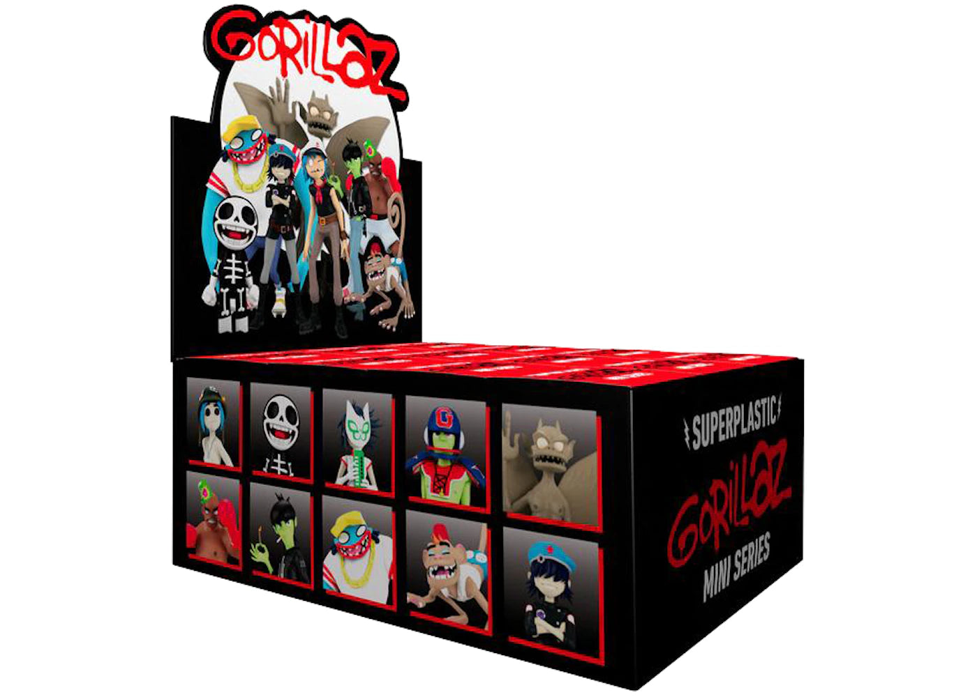 Superplastic x Gorillaz Mini Series Figures Case of 12 Blind Boxes
