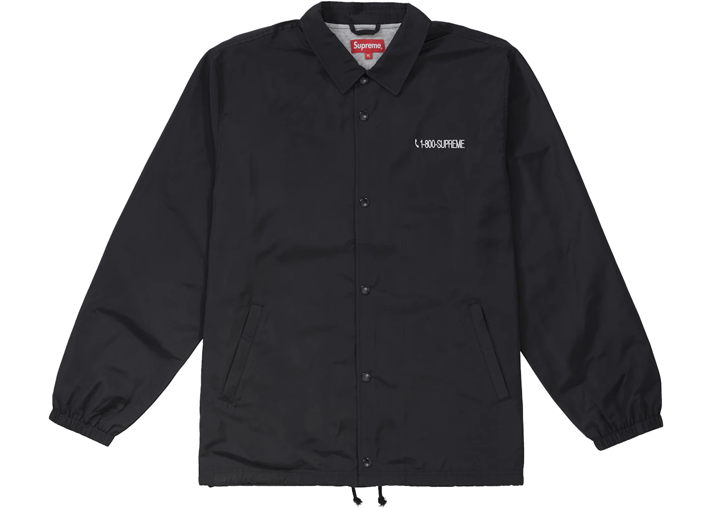 Supreme 1-800 Coaches Jacket Black