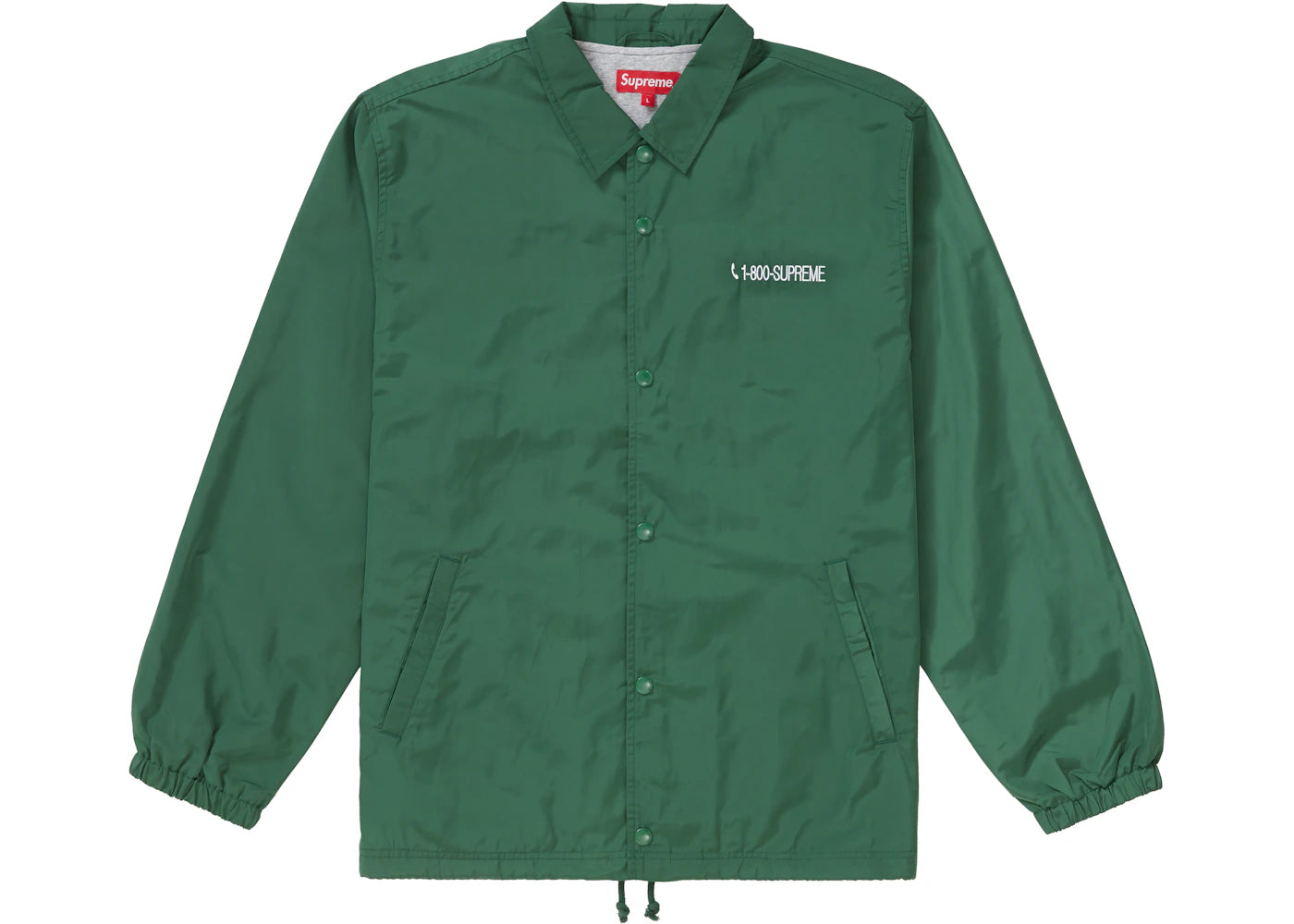 Supreme 1-800 Coaches Jacket Dark Green