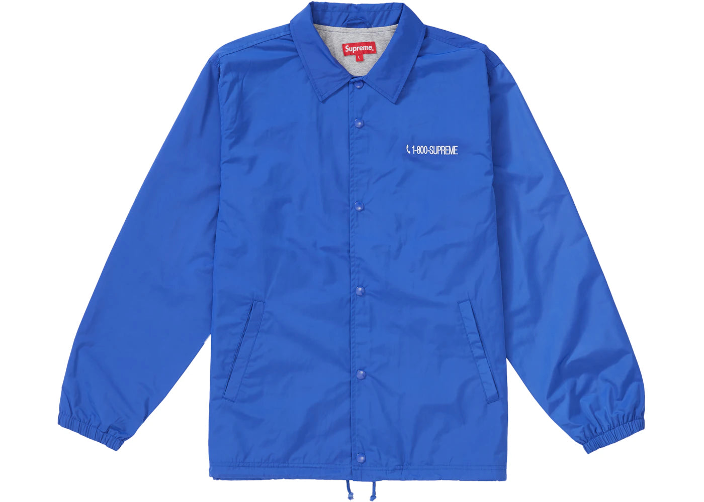 Supreme 1-800 Coaches Jacket Royal