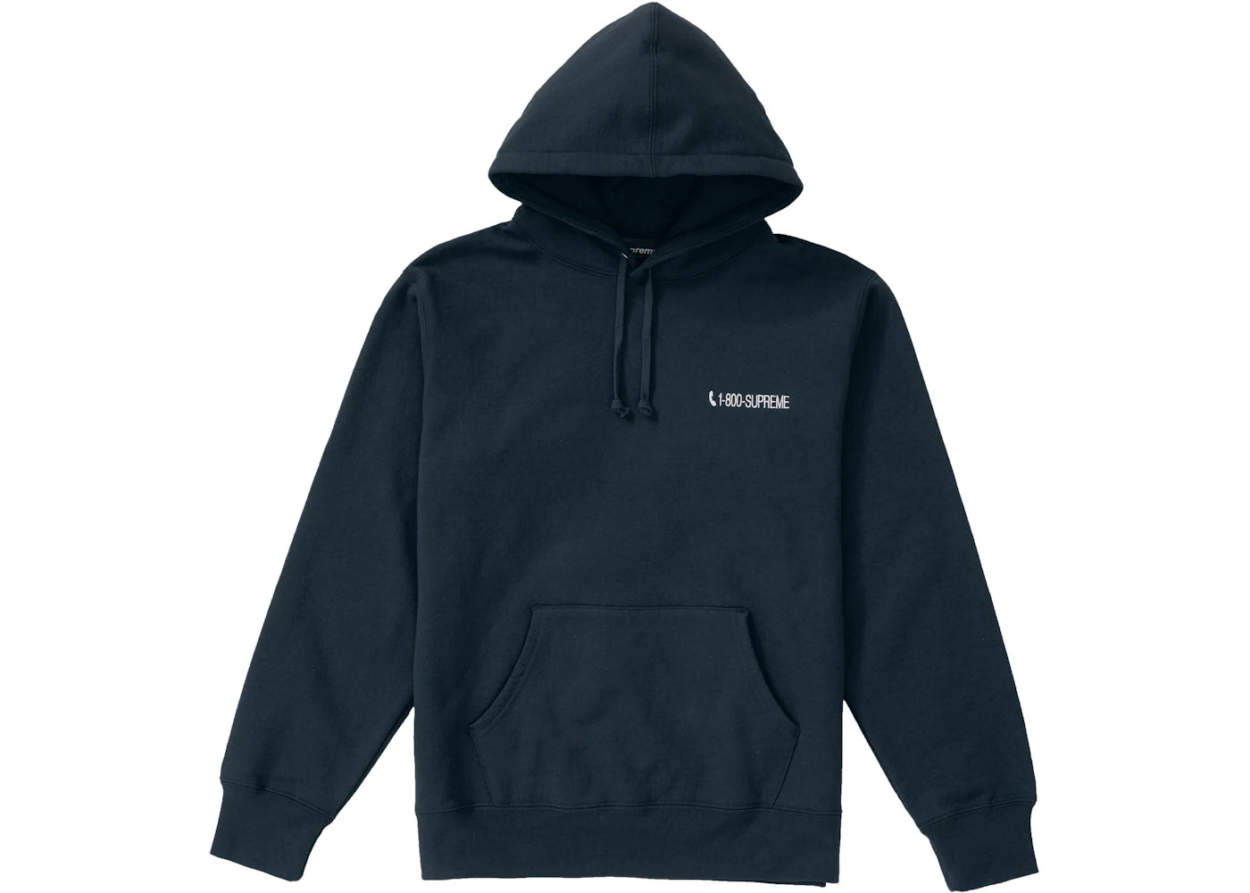 Supreme 1-800 Hooded Sweatshirt Navy