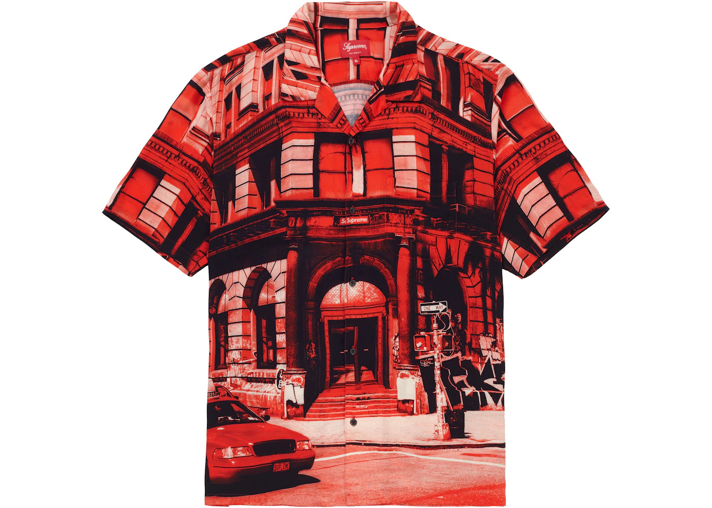 Supreme 190 Bowery Rayon S/S Shirt Red