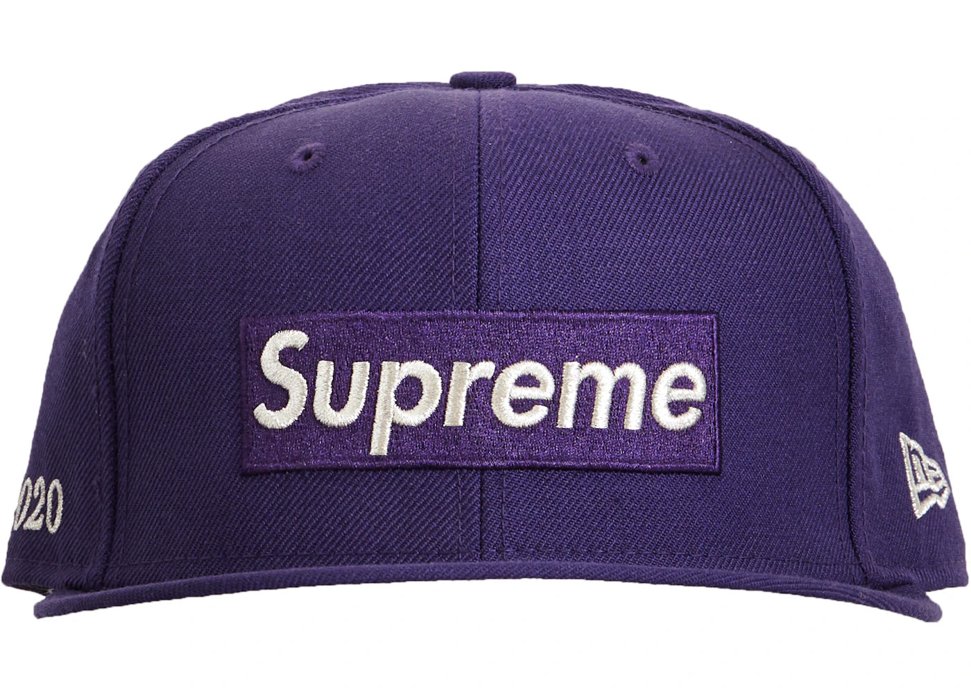 Supreme $1M Metallic Box Logo New Era Purple