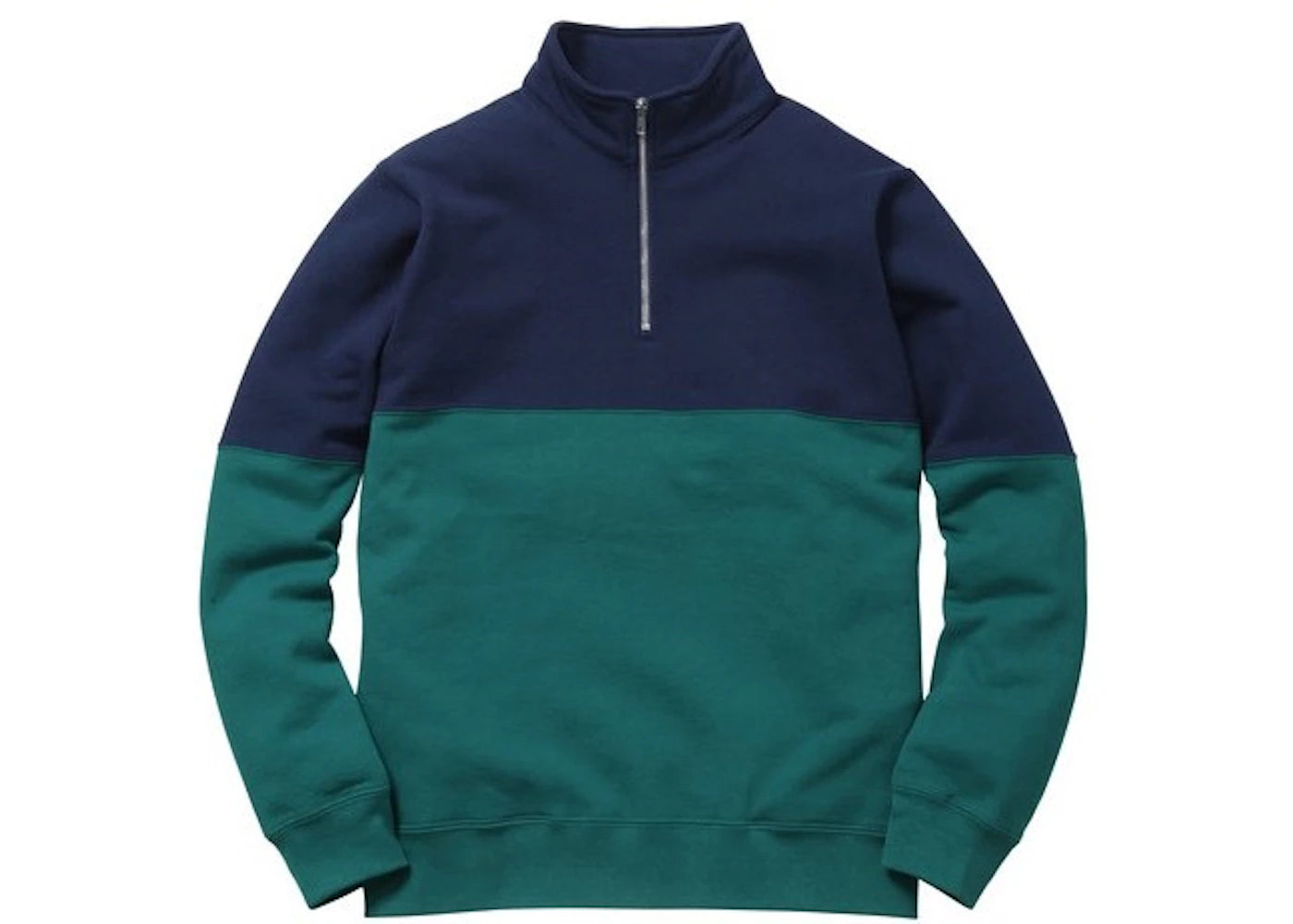 Supreme 2 Tone 3M Reflective Half Zip Sweat Teal