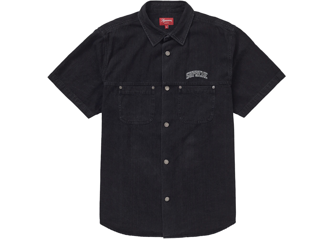 Supreme 2-Tone Denim S/S Shirt Black