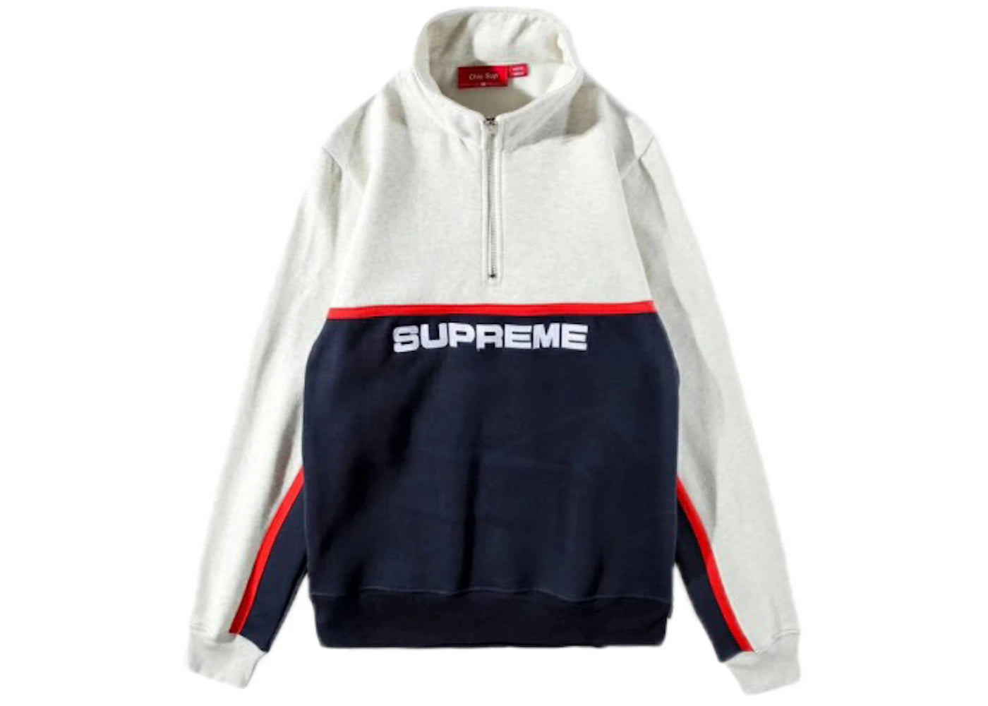 Supreme 2-Tone Half Zip Sweatshirt Navy