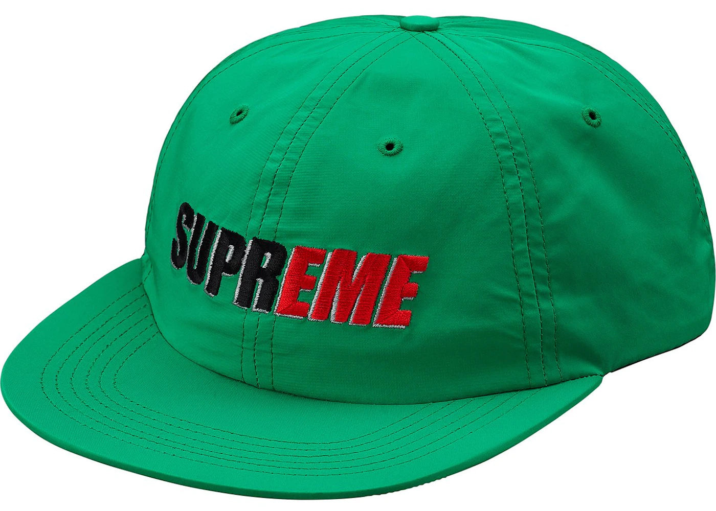 Supreme 2-Tone Nylon 6-Panel Green