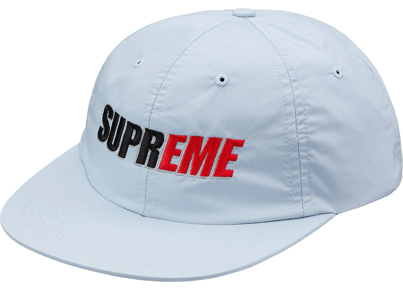Supreme 2-Tone Nylon 6-Panel Light Blue
