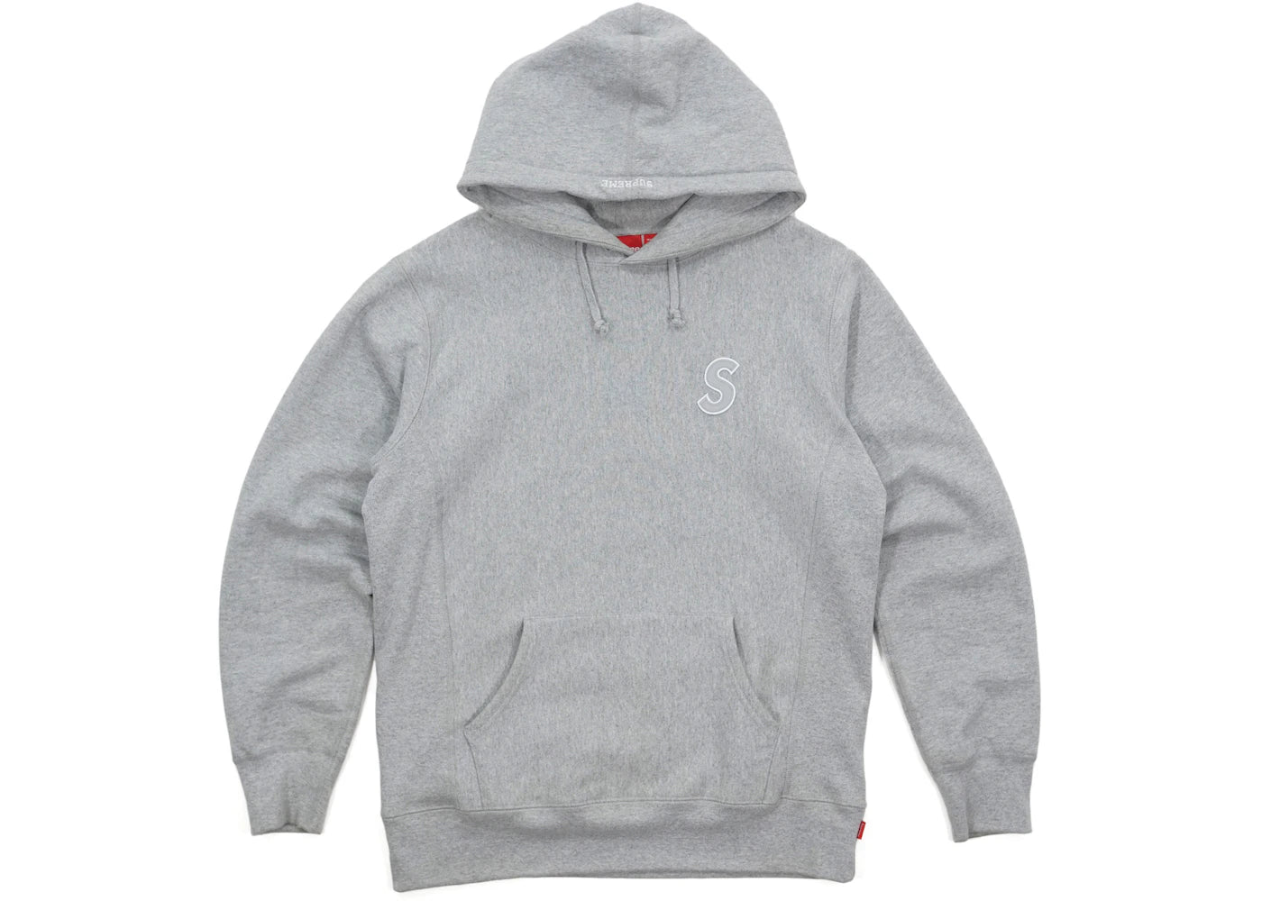 Supreme 3M Reflective S Logo Hooded Sweatshirt Heather Grey