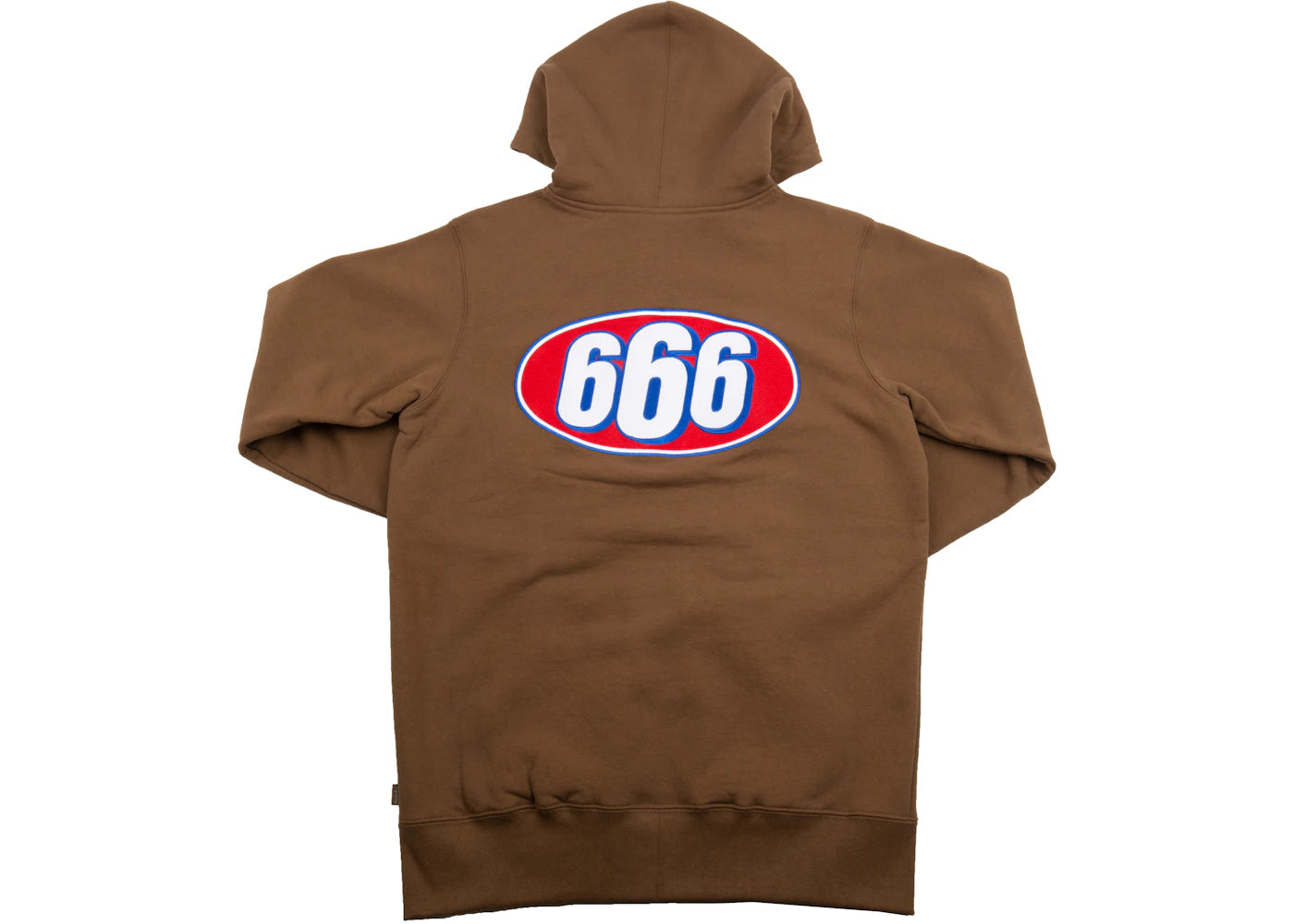 Supreme 666 Zip Up Hooded Sweatshirt Brown
