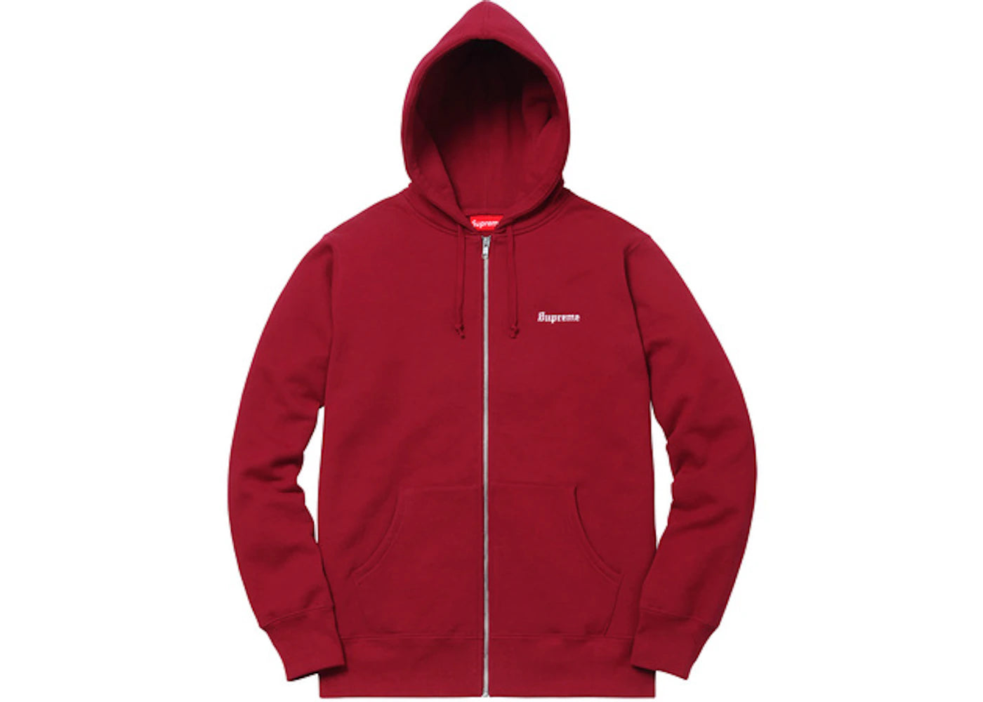 Supreme 666 Zip Up Hooded Sweatshirt Cardinal