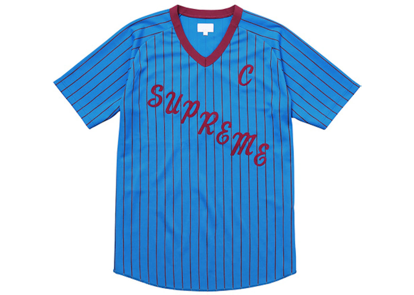 Supreme AD Baseball Jersey Blue