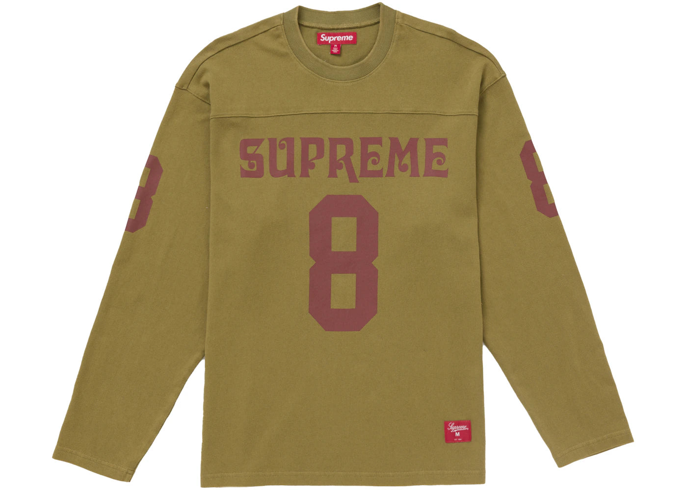 Supreme Affiliated L/S Football Top Light Olive