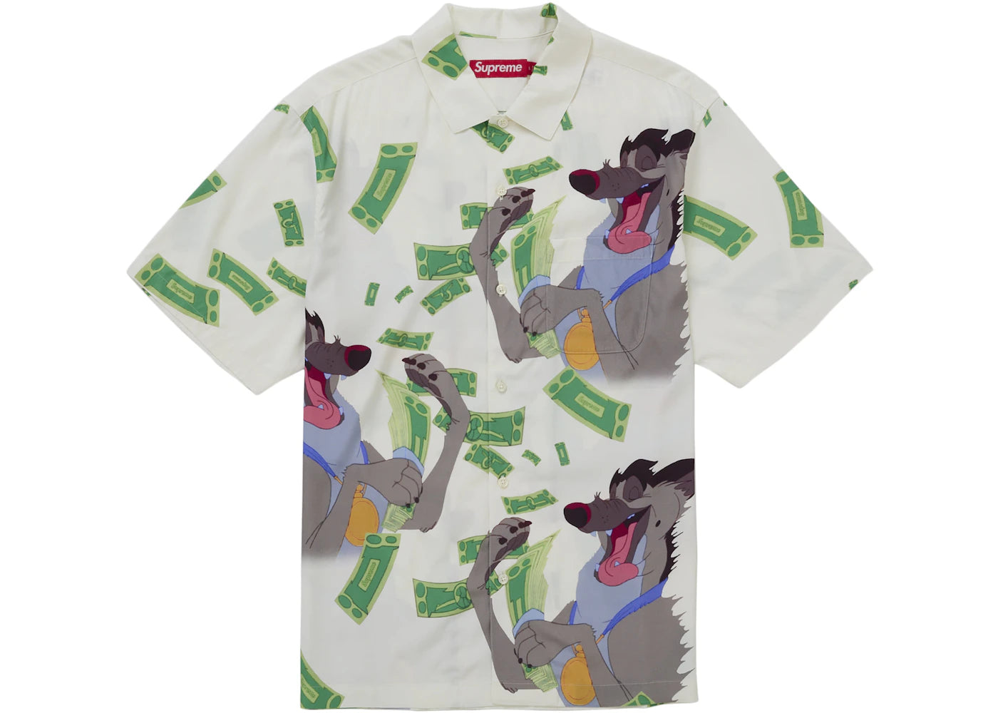 Supreme All Dogs Go To Heaven S/S Shirt White