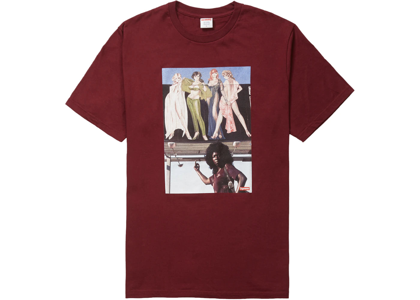 Supreme American Picture Tee Burgundy