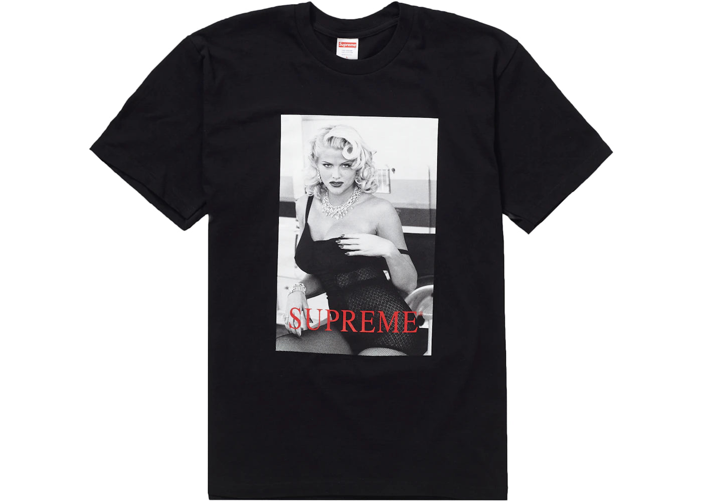 Supreme Anna Nicole Smith Tee Black