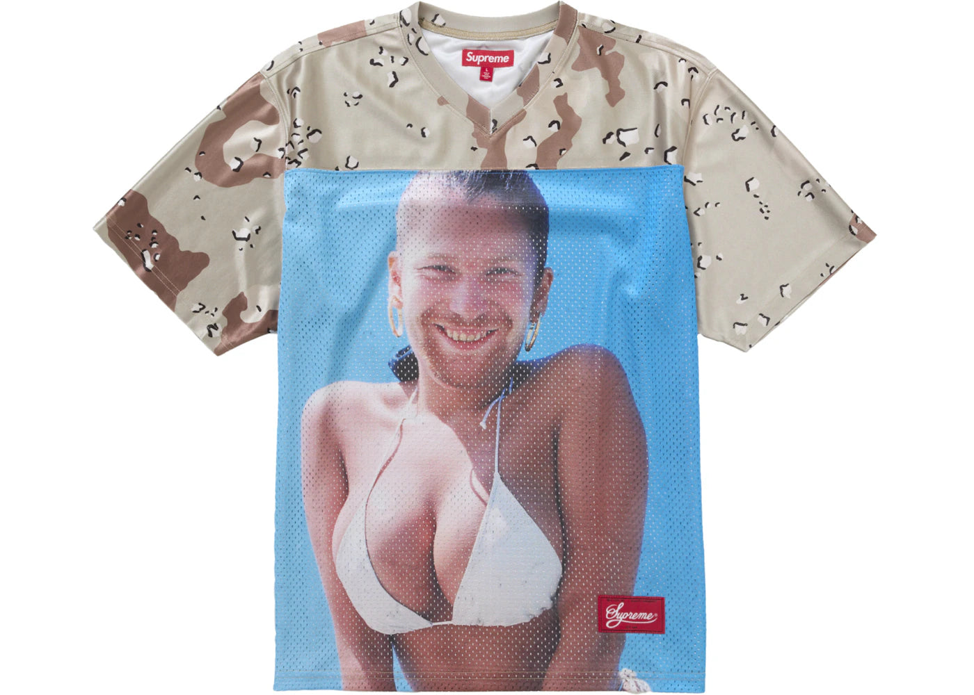 Supreme Aphex Twin Football Jersey Chocolate Chip Camo