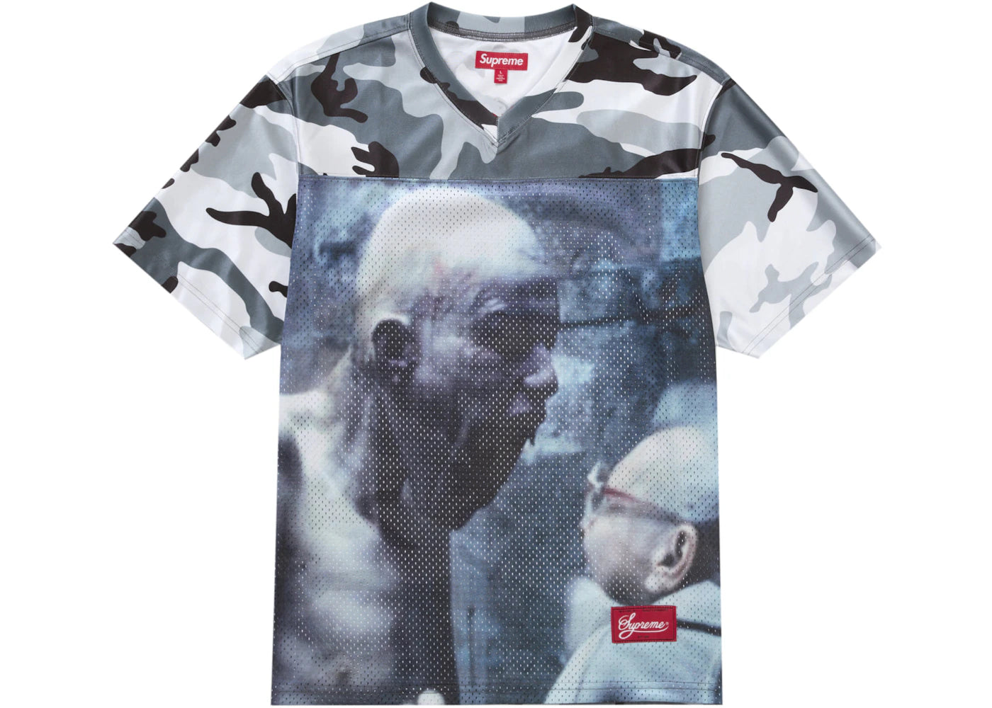 Supreme Aphex Twin Football Jersey Snow Camo