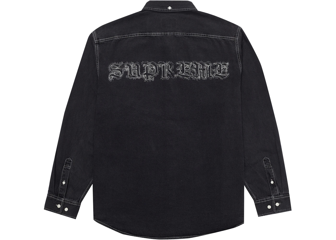 Supreme Appliqué Denim Shirt Black