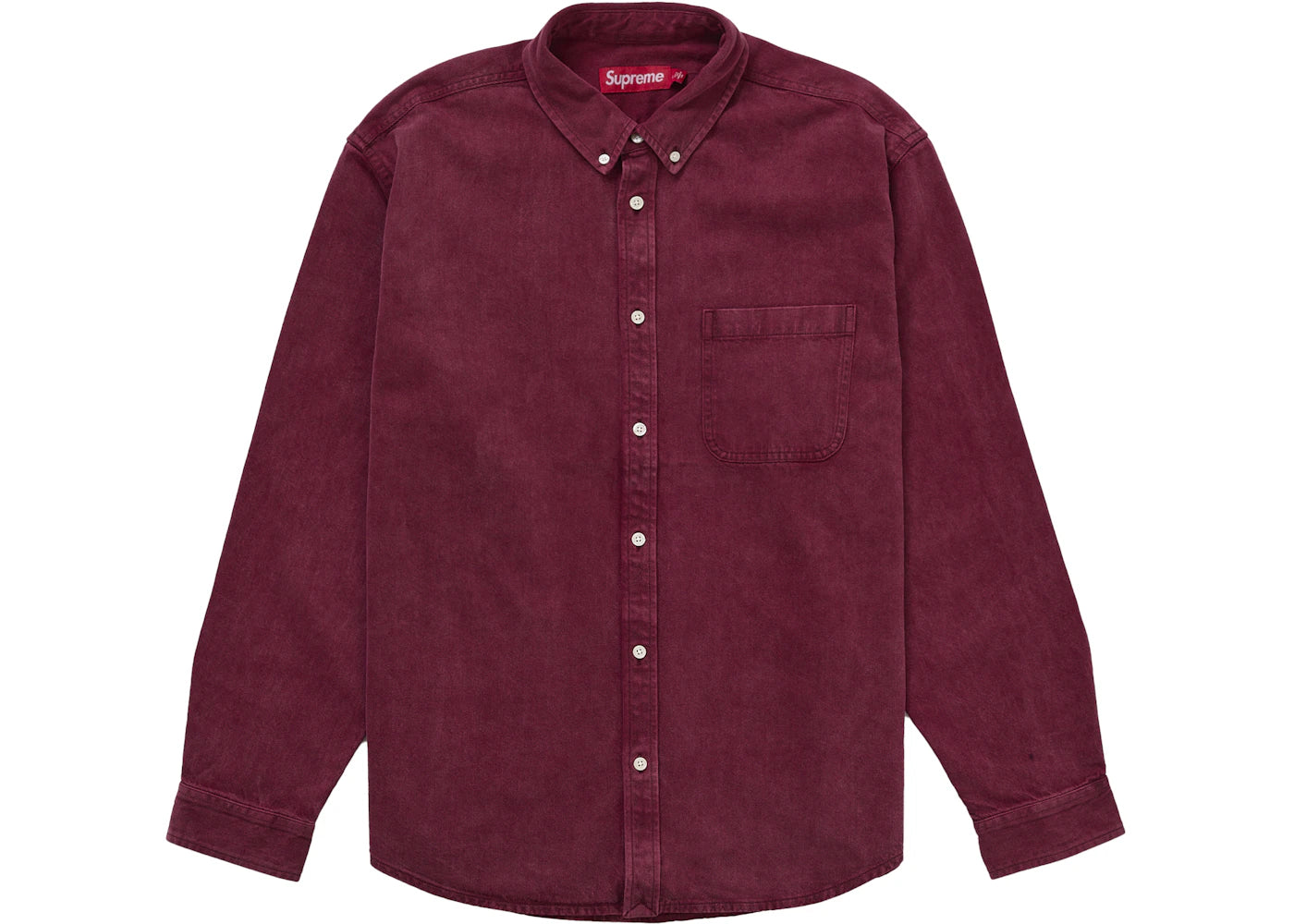 Supreme Applique Denim Shirt Red