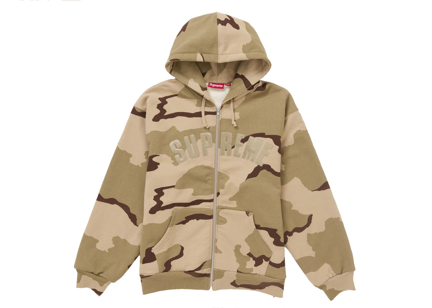 Arc Thermal Zip Up Hooded Sweatshirt Desert Camo
