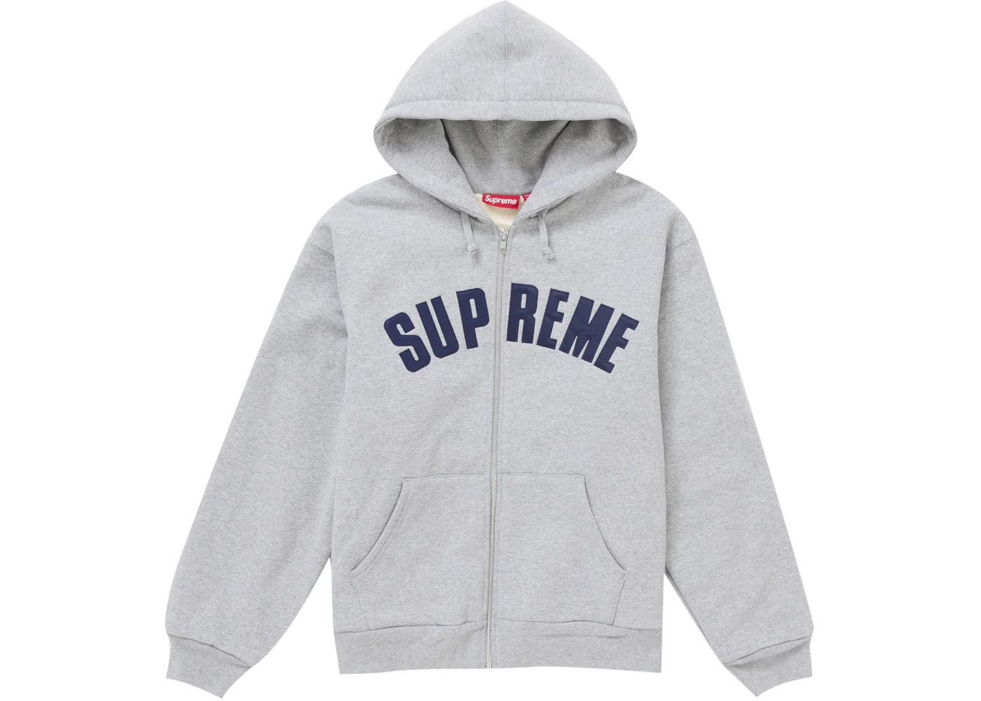 Arc Thermal Zip Up Hooded Sweatshirt Heather Grey