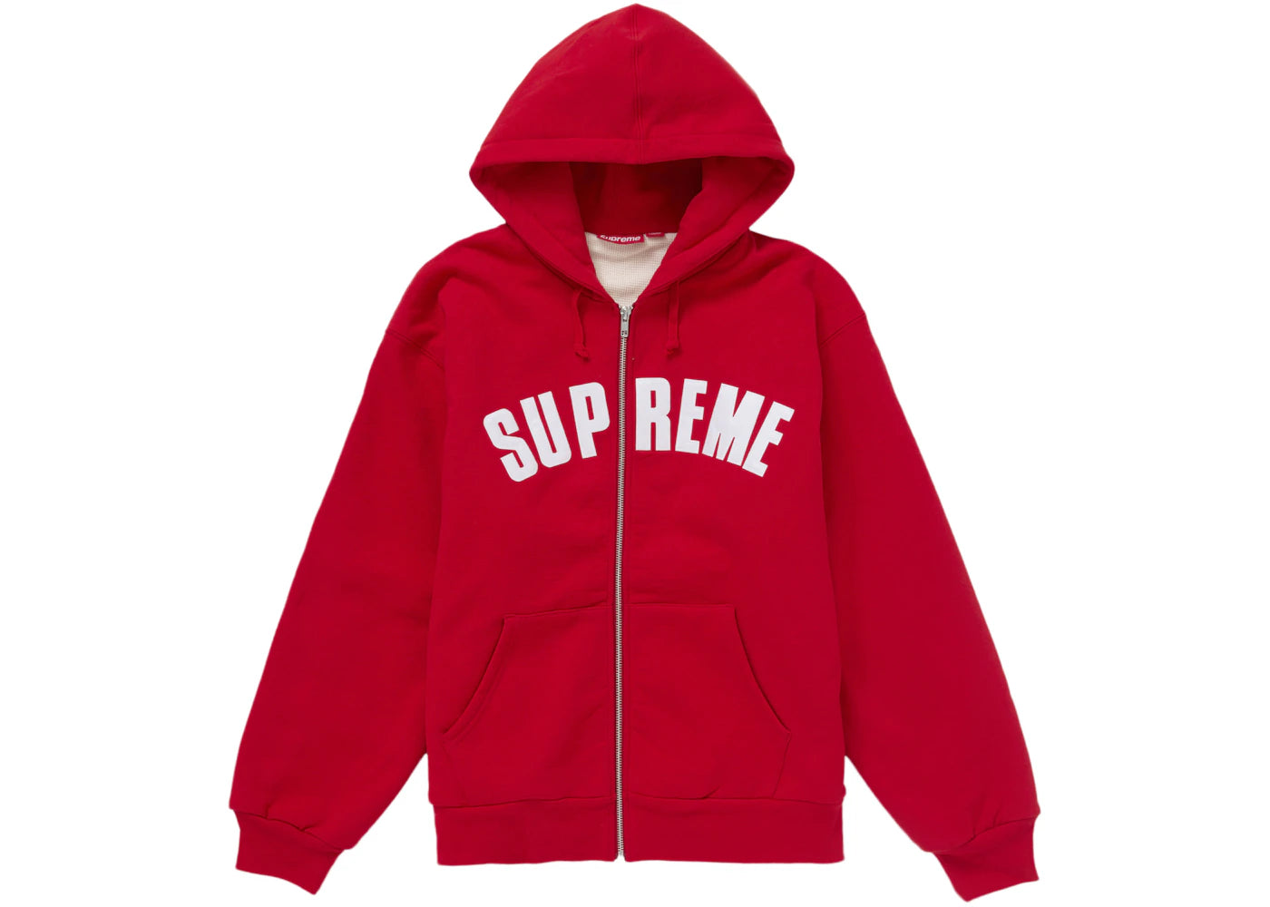 Arc Thermal Zip Up Hooded Sweatshirt Red