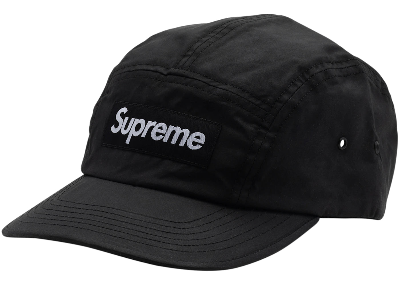 Supreme Barbour Waxed Cotton Camp Cap Black