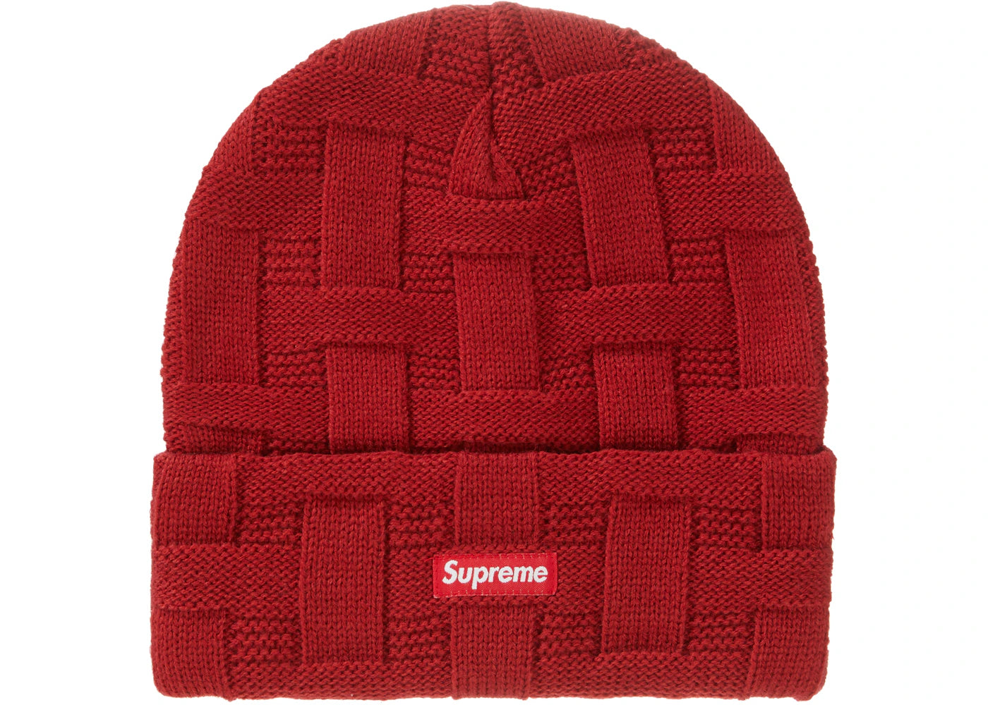 Supreme Basket Weave Beanie Cardinal