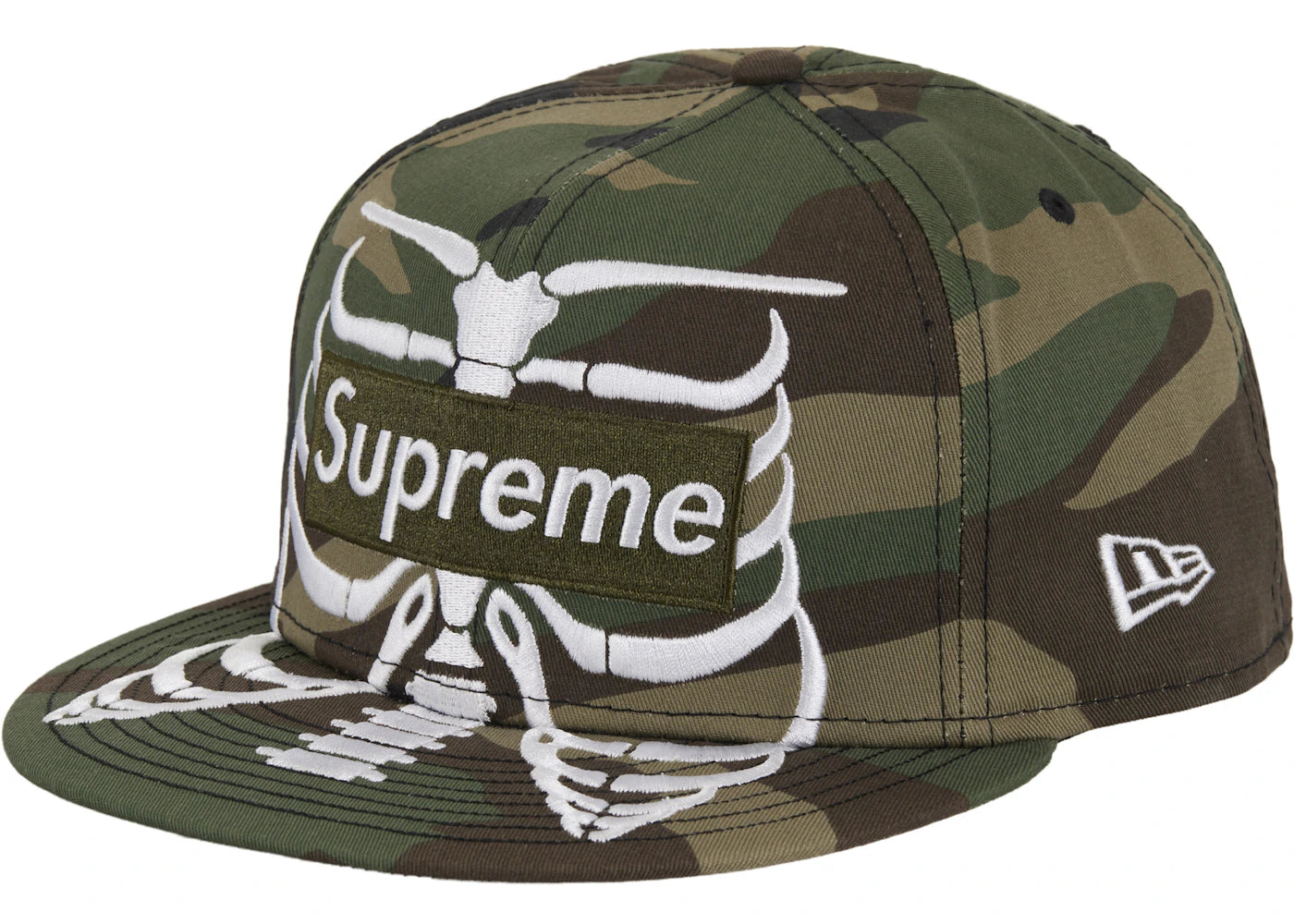 Supreme Bones Box Logo New Era 59Fifty Cap Camo