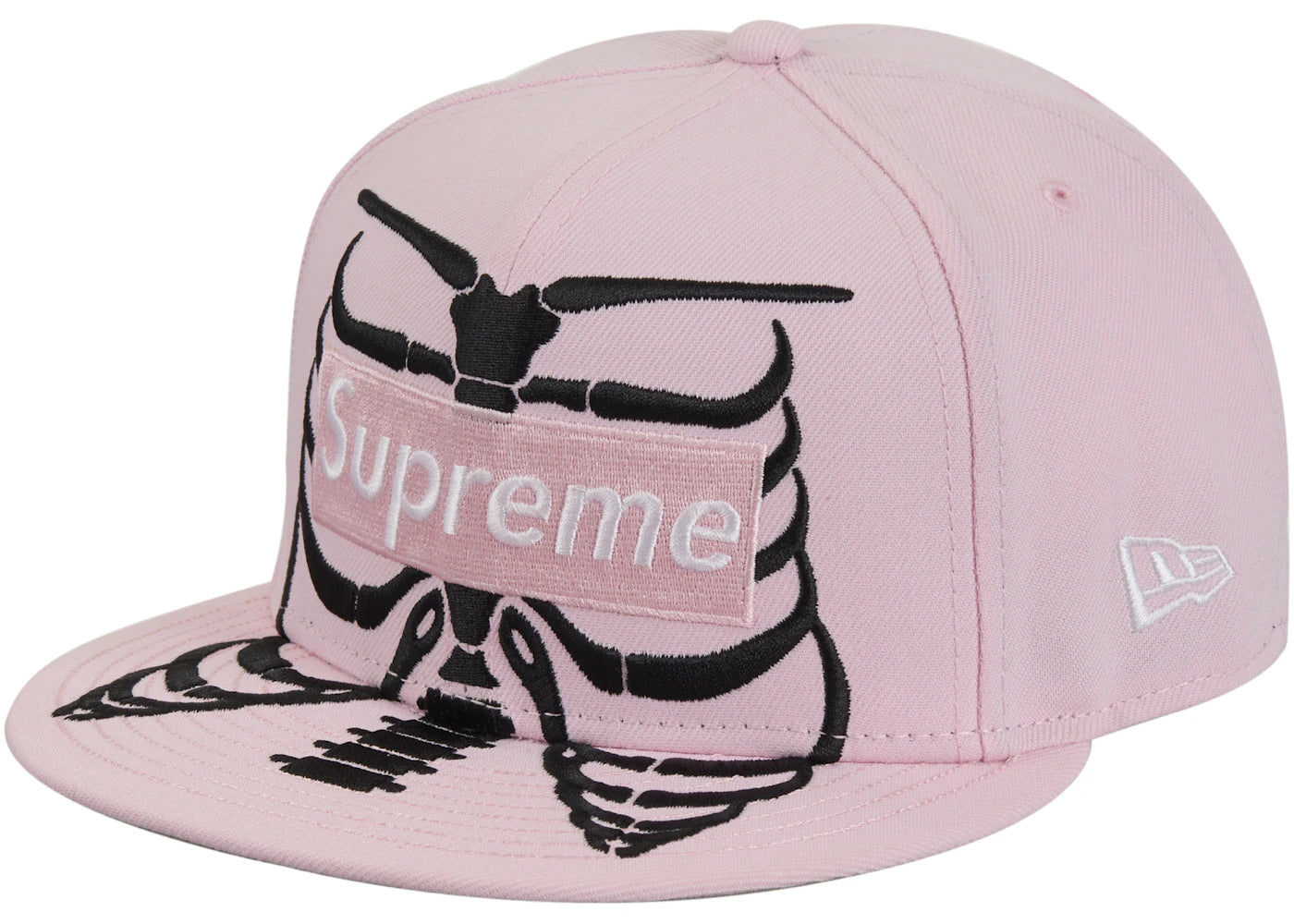 Supreme Bones Box Logo New Era 59Fifty Cap Pink