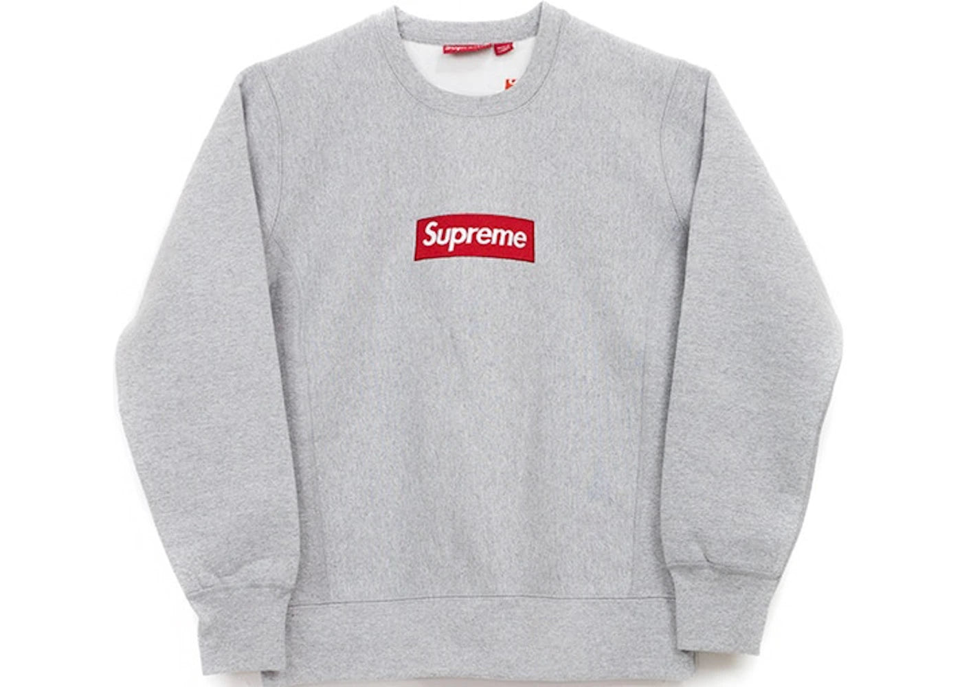 Supreme Box Logo Crewneck (FW15) Heather Grey